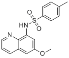 结构式 CAS# 109628-27-5, N-(6-甲氧基-8-喹啉基)-4-甲苯磺酰胺