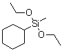 Cyclohexylmethyldiethoxysilane molecular structure (CAS 109629-99-4)