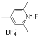 1-氟-2,4,6-三甲基吡啶四氟硼酸盐分子结构 (CAS 109705-14-8)