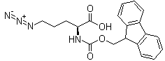 5-Azido-N-[(9H-fluoren-9-ylmethoxy)carbonyl]-L-norvaline molecular structure (CAS 1097192-04-5)