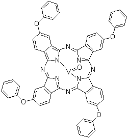 structure of CAS# 109738-21-8, Vanadyl 2,9,16,23-tetraphenoxy-29H,31H-phthalocyanine