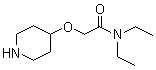 结构式 CAS# 1097828-89-1, N,N-二乙基-2-(4-哌啶氧基)乙酰胺