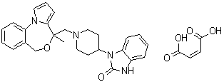 Zaldaride maleate molecular structure (CAS 109826-27-9)