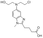 Hydroxy bendamustine molecular structure (CAS 109882-27-1)