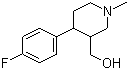 4-(4-Fluorophenyl)-3-hydroxymethyl-1-methyl-piperidine molecular structure (CAS 109887-53-8)