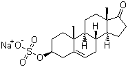 structure of CAS# 1099-87-2, Sodium prasterone sulfate;Sodium dehydroepiandrosterone-3-sulfate