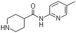 N-(5-Methylpyridin-2-yl)piperidine-4-carboxamide molecular structure (CAS 110105-97-0)