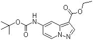 5-[[(tert-Butoxyl)carbonyl]amino]pyrazolo[1,5-a]pyridine-3-carboxylic acid ethyl ester molecular structure (CAS 1101120-33-5)