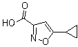structure of CAS# 110256-15-0, 5-Cyclopropylisoxazole-3-carboxylic acid
