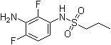 structure of CAS# 1103234-57-6, N-(3-Amino-2,4-difluorophenyl)propanesulfonamide;N-(3-Amino-2,4-difluorophenyl)propane-1-sulfonamide