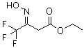 4,4,4-Trifluoro-3-(hydroxyimino)butanoic acid ethyl ester molecular structure (CAS 110411-61-5)