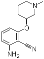 2-Amino-6-[(1-methyl-3-piperidinyl)oxy]benzonitrile molecular structure (CAS 1104467-66-4)