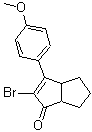2-Bromo-3-(4-methoxyphenyl)-4,5,6,6a-tetrahydro-3aH-pentalen-1-one molecular structure (CAS 1104635-01-9)