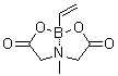 2-乙烯基-6-甲基-1,3,6,2-二氧氮杂硼杂环辛烷-4,8-二酮分子结构 (CAS 1104636-73-8)