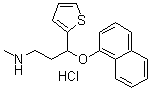 N-Methyl-3-(naphthalen-1-yloxy)-3-(thien-2-yl)propanamine hydrochloride molecular structure (CAS 1104890-90-5)