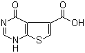 structure of CAS# 1104926-91-1, 1,4-Dihydro-4-oxothieno[2,3-d]pyrimidine-5-carboxylic acid