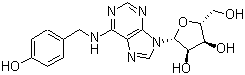 N6-羟苄腺苷分子结构 (CAS 110505-75-4)