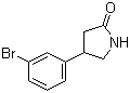 4-(3-Bromophenyl)-2-pyrrolidinone molecular structure (CAS 1105187-44-7)