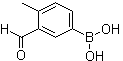 (3-Formyl-4-methylphenyl)boronic acid molecular structure (CAS 1106869-99-1)