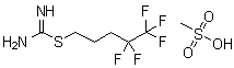 Carbamimidothioic acid 4,4,5,5,5-pentafluoropentyl ester methanesulfonate molecular structure (CAS 1107606-68-7)