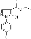 5-氯-1-(4-氯苯基)-1H-吡唑-4-羧酸乙酯分子结构 (CAS 110821-36-8)