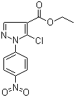 5-Chloro-1-(4-nitrophenyl)-1H-pyrazole-4-carboxylic acid ethyl ester molecular structure (CAS 110821-37-9)
