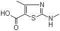 4-Methyl-2-(methylamino)-1,3-thiazole-5-carboxylic acid molecular structure (CAS 110859-69-3)