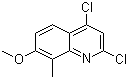 2,4-Dichloro-7-methoxy-8-methylquinoline molecular structure (CAS 1108659-32-0)