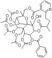 雷公藤次碱分子结构 (CAS 11088-09-8)