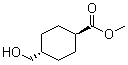 Methyl trans-4-(hydroxymethyl)cyclohexanecarboxylate molecular structure (CAS 110928-44-4)