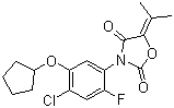 环戊恶草酮分子结构 (CAS 110956-75-7)