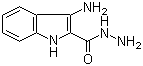 structure of CAS# 110963-29-6, 3-Amino-1H-indole-2-carbohydrazide