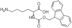 结构式 CAS# 110990-08-4, N-芴甲氧羰基-D-赖氨酸