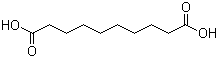 structure of CAS# 111-20-6, Sebacic acid;1,8-Octanedicarboxylic acid; Decanedioic acid