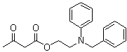 3-Oxobutanoic acid 2-[phenyl(phenylmethyl)amino]ethyl ester molecular structure (CAS 111011-83-7)
