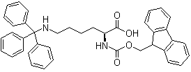 结构式 CAS# 111061-54-2, N2-[芴甲氧羰基]-N6-(三苯甲基)-L-赖氨酸