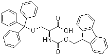structure of CAS# 111061-56-4, Fmoc-O-trityl-L-serine;N-(9-Fluorenylmethoxycarbonyl)-O-trityl-L-serine; Fmoc-Ser(Trt)-OH