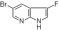 结构式 CAS# 1111637-68-3, 5-溴-3-氟-1H-吡咯并[2,3-b]吡啶