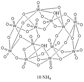Ammonium paratungstate molecular structure (CAS 11120-25-5)