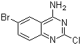 6-Bromo-2-chloro-4-quinazolinylamine molecular structure (CAS 111218-89-4)