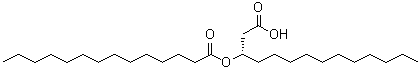 (S)-3-[(1-Oxotetradecyl)oxy]tetradecanoic acid molecular structure (CAS 111247-13-3)