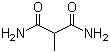 2-甲基丙二酰胺分子结构 (CAS 1113-63-9)