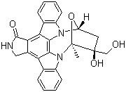 Lestaurtinib molecular structure (CAS 111358-88-4)
