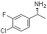 结构式 CAS# 1114559-11-3, (S)-1-(4-氯-3-氟苯基)乙胺