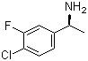 (R)-1-(4-Chloro-3-fluorophenyl)ethanamine molecular structure (CAS 1114559-14-6)