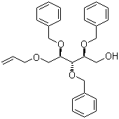 5-O-Allyl-2,3,4-tri-O-benzyl-D-ribitol molecular structure (CAS 111549-97-4)
