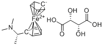 (S)-N,N-Dimethyl-1-ferrocenylethylamine (L)-tartrate molecular structure (CAS 111614-65-4)