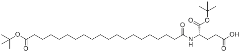C20-Otbu-glu-otbu molecular structure (CAS 1119061-70-9)