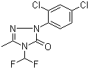2-(2,4-Dichlorophenyl)-4-(difluoromethyl)-2,4-dihydro-5-methyl-3H-1,2,4-triazol-3-one molecular structure (CAS 111992-16-6)