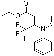 1-苯基-5-三氟甲基-1H-吡唑-4-甲酸乙酯分子结构 (CAS 112055-34-2)